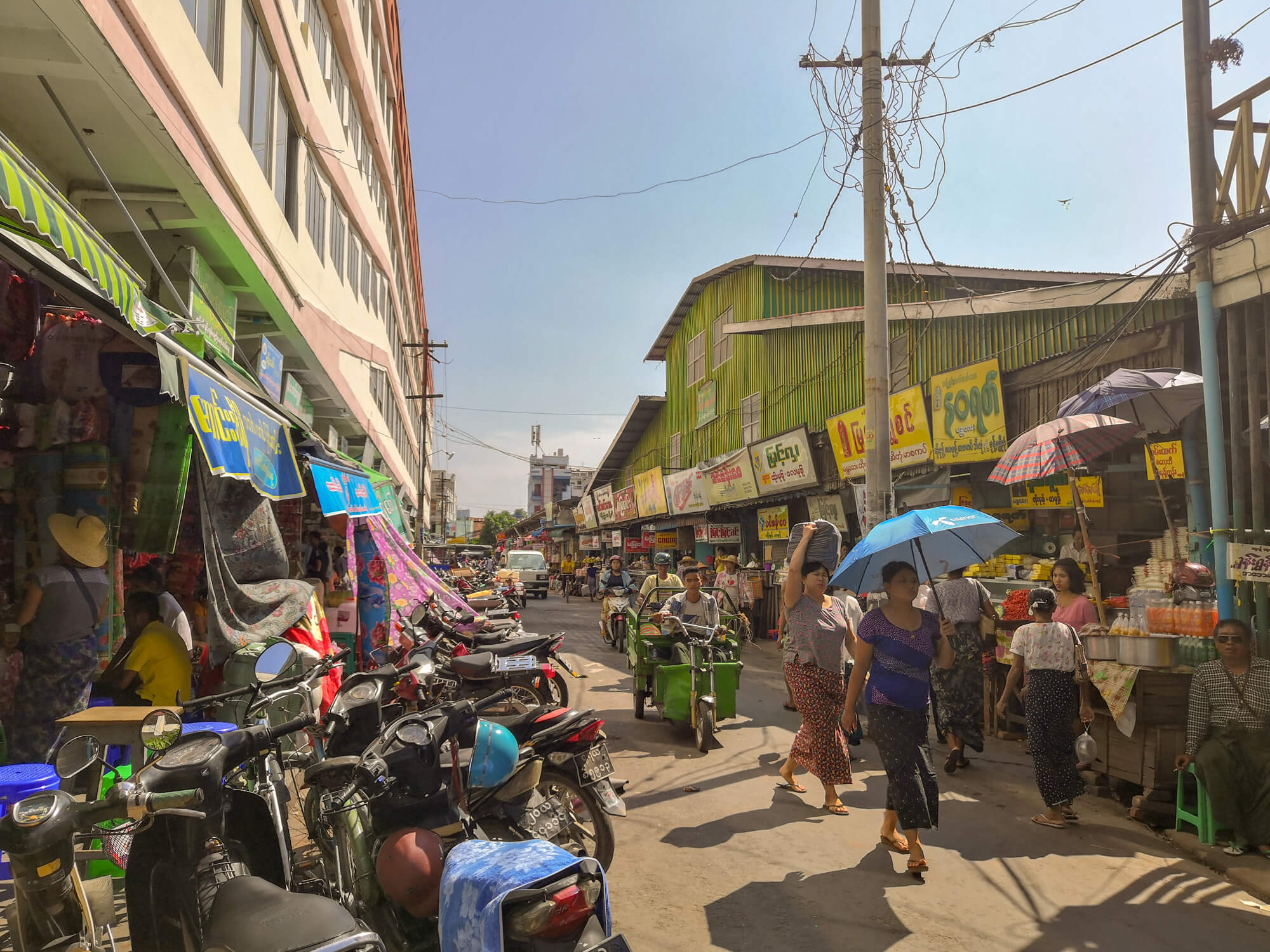 ﻿le marché Zay Cho lors de notre voyage en Birmanie