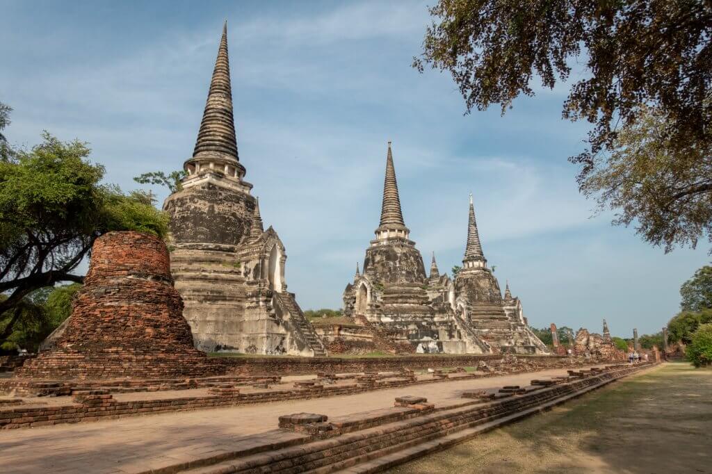 le temple Wat Phra Si Sanpeth à Ayutthaya en Thaïlande