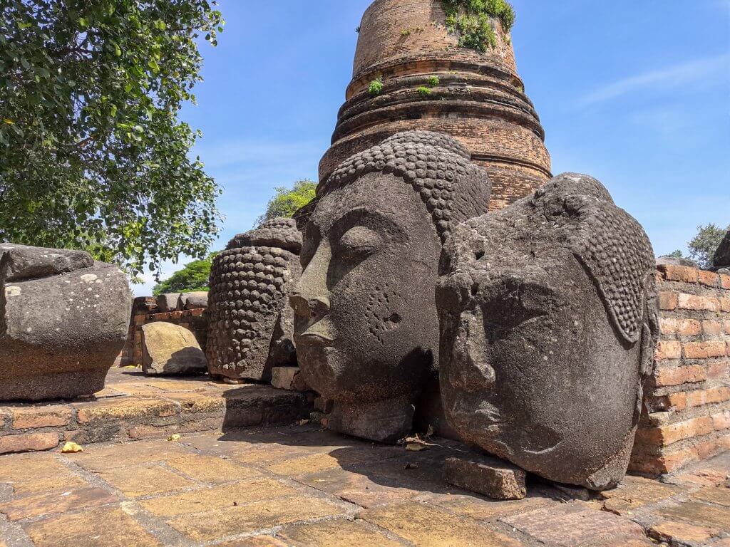 le temple Wat Ratchaburana, Ayutthaya en Thaïlande
