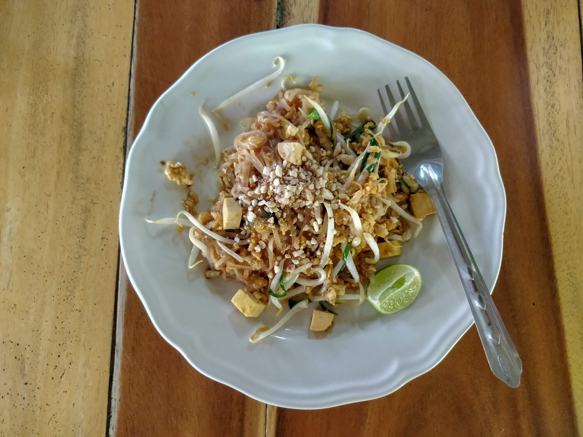 le pad thaï vert du cours de cuisine à Chiang Mai