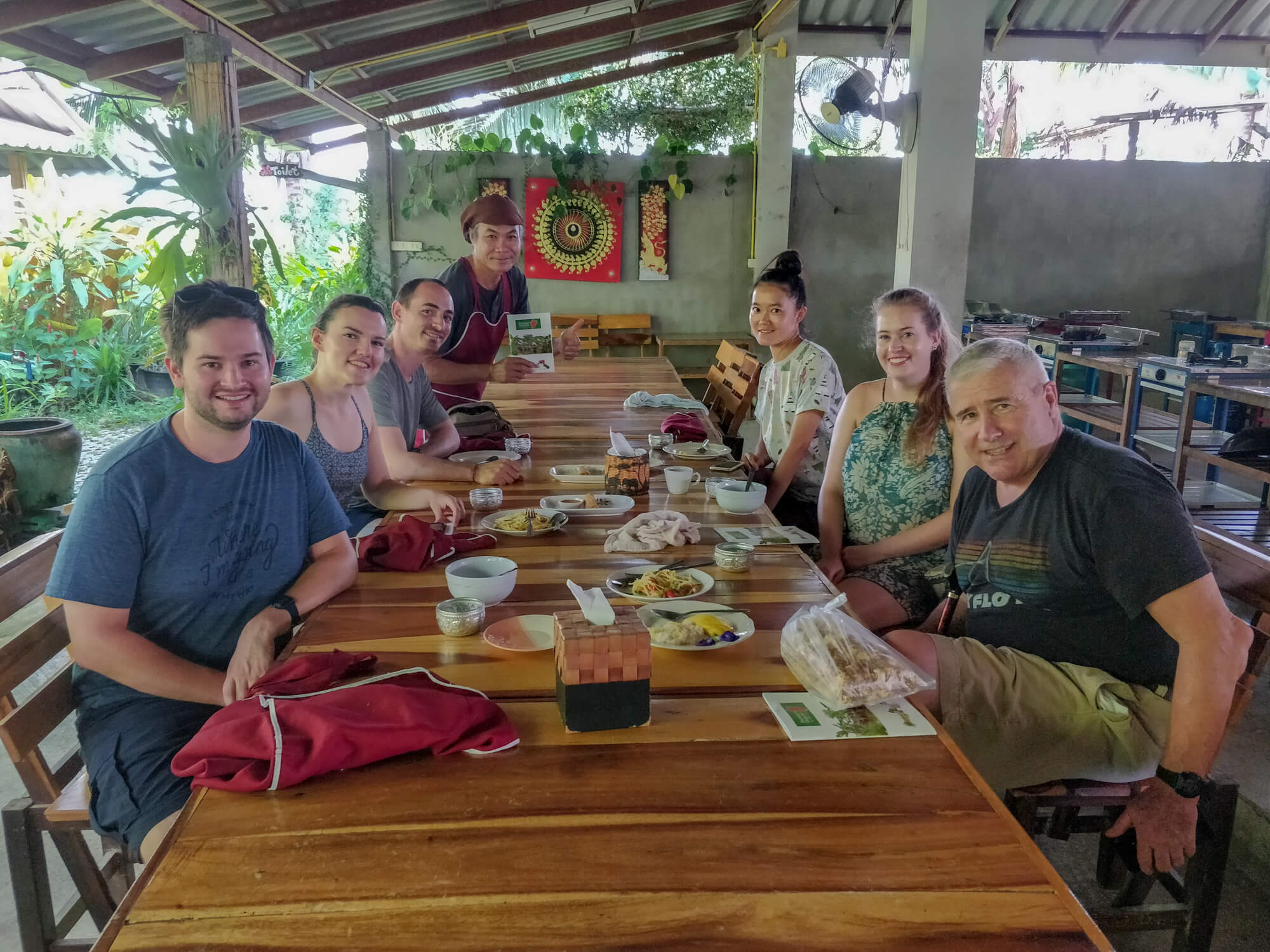 notre cours de cuisine à Chiang Mai chez Sammy's Organic Thai Cooking School