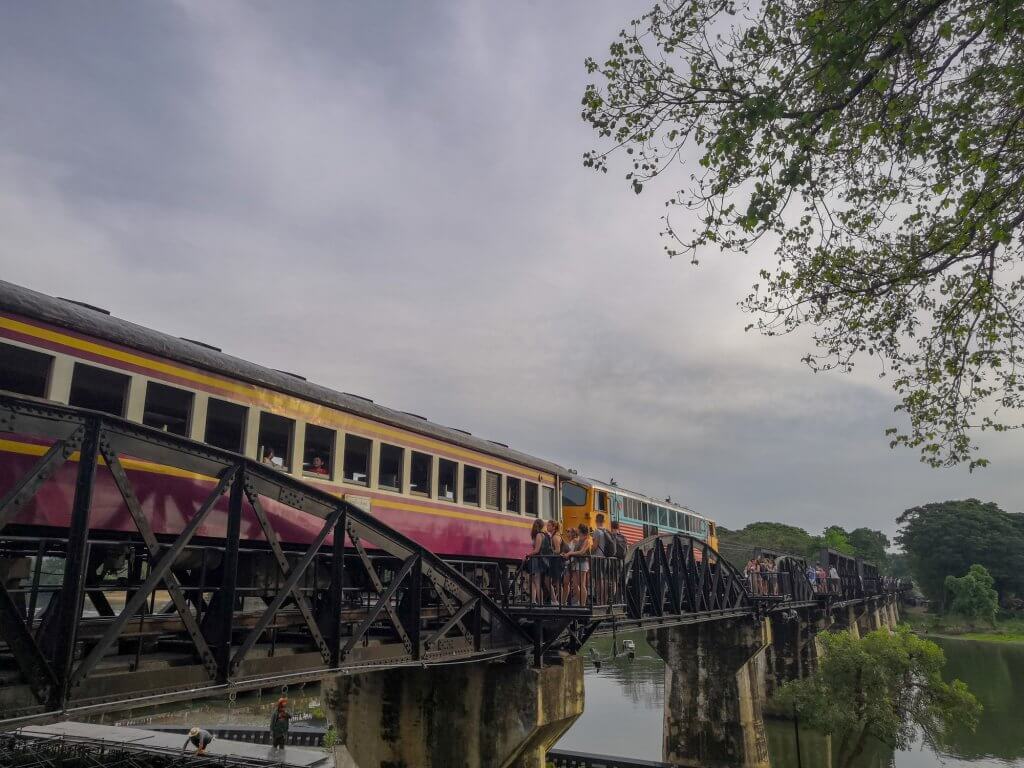 Le pont de la riviere Kwai au sud de la Thaïlande