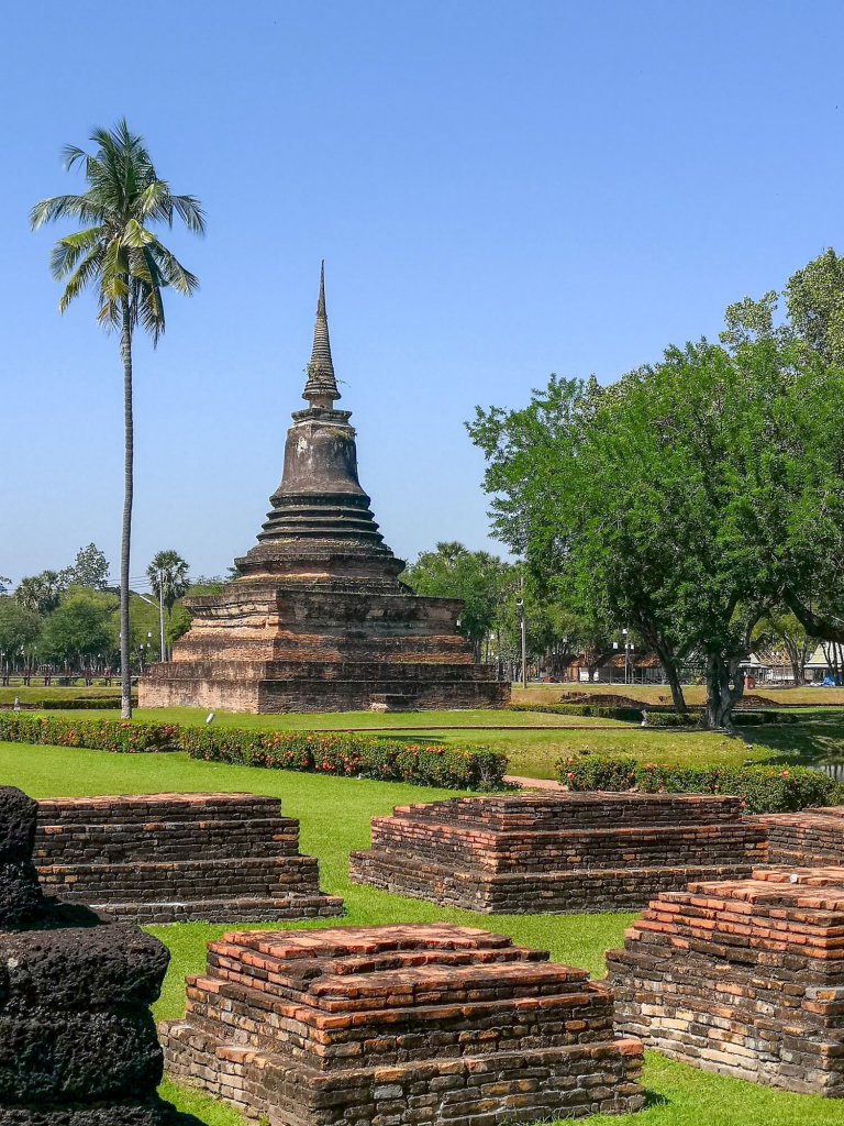 Wat Mahathat dans le parc historique de Sukhothai