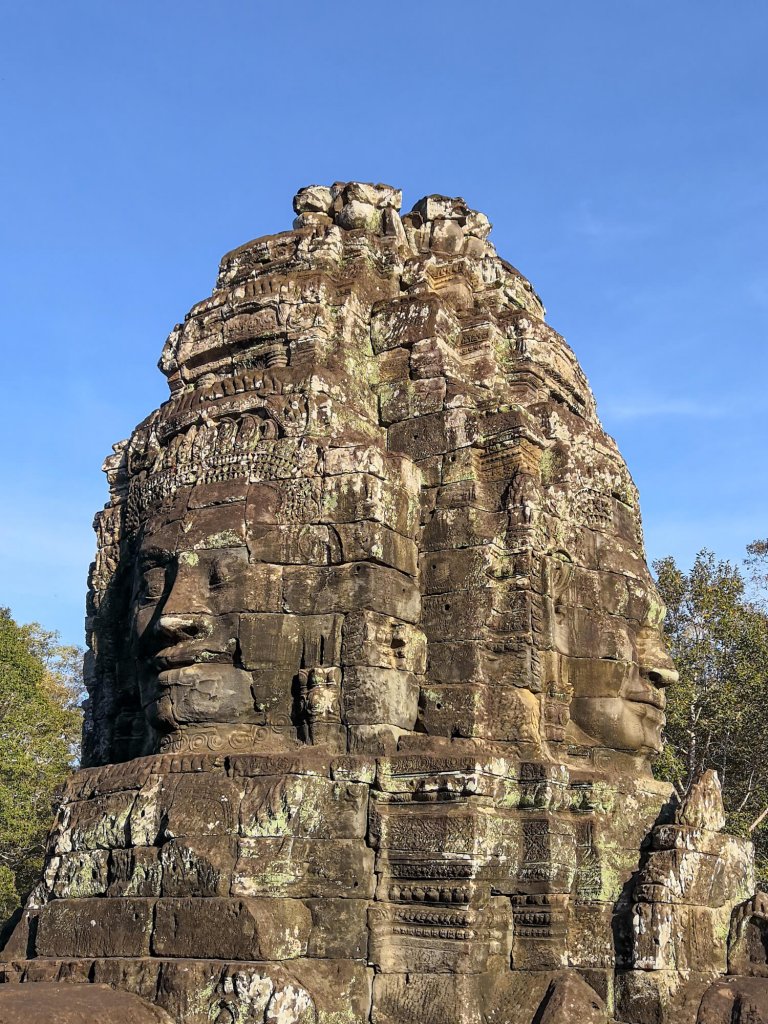 Visages d'Avalokiteshvara au temple Angkor Thom