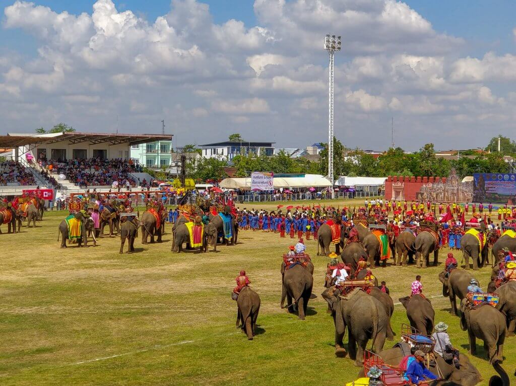 le festival des éléphants à Surin en Thaïlande