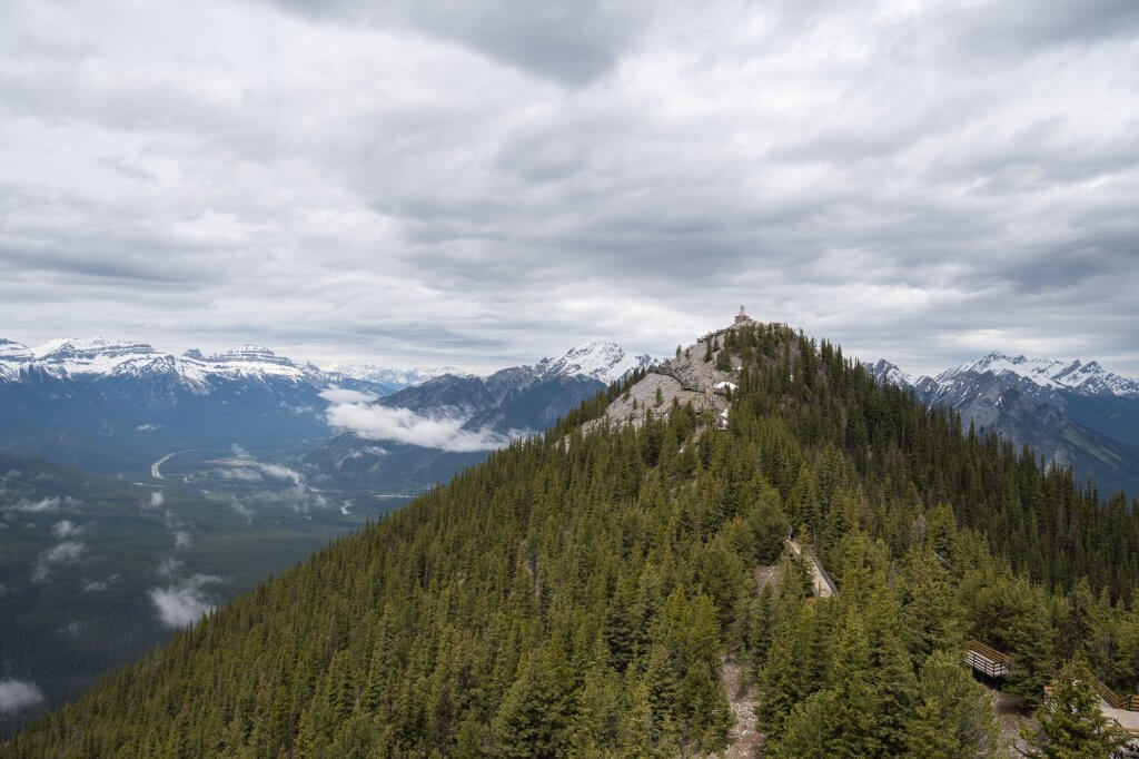 Vue sur le Mount Sulphur à Banff en Alberta